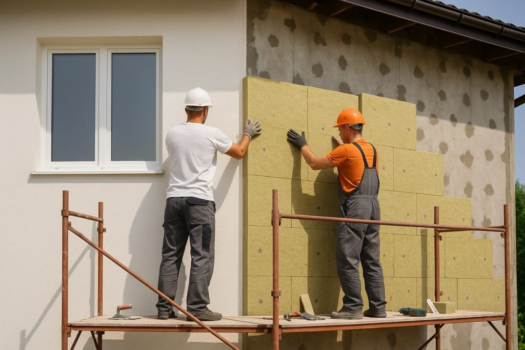 Wall insulation process